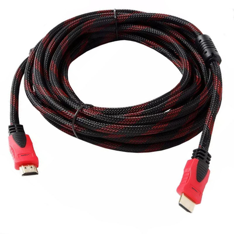 Cablu Hdmi MRG M749, Digital, 5m, Negru cu Rosu